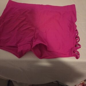 Torrid Pink Swim Shorts